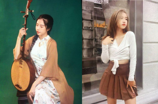 Gái xinh giỏi đàn hát và thổi kèn cho ny